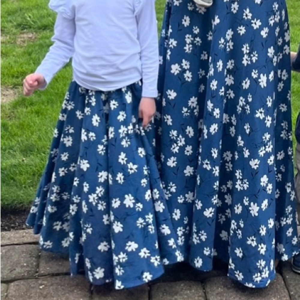 Mommy and me matching skirts
